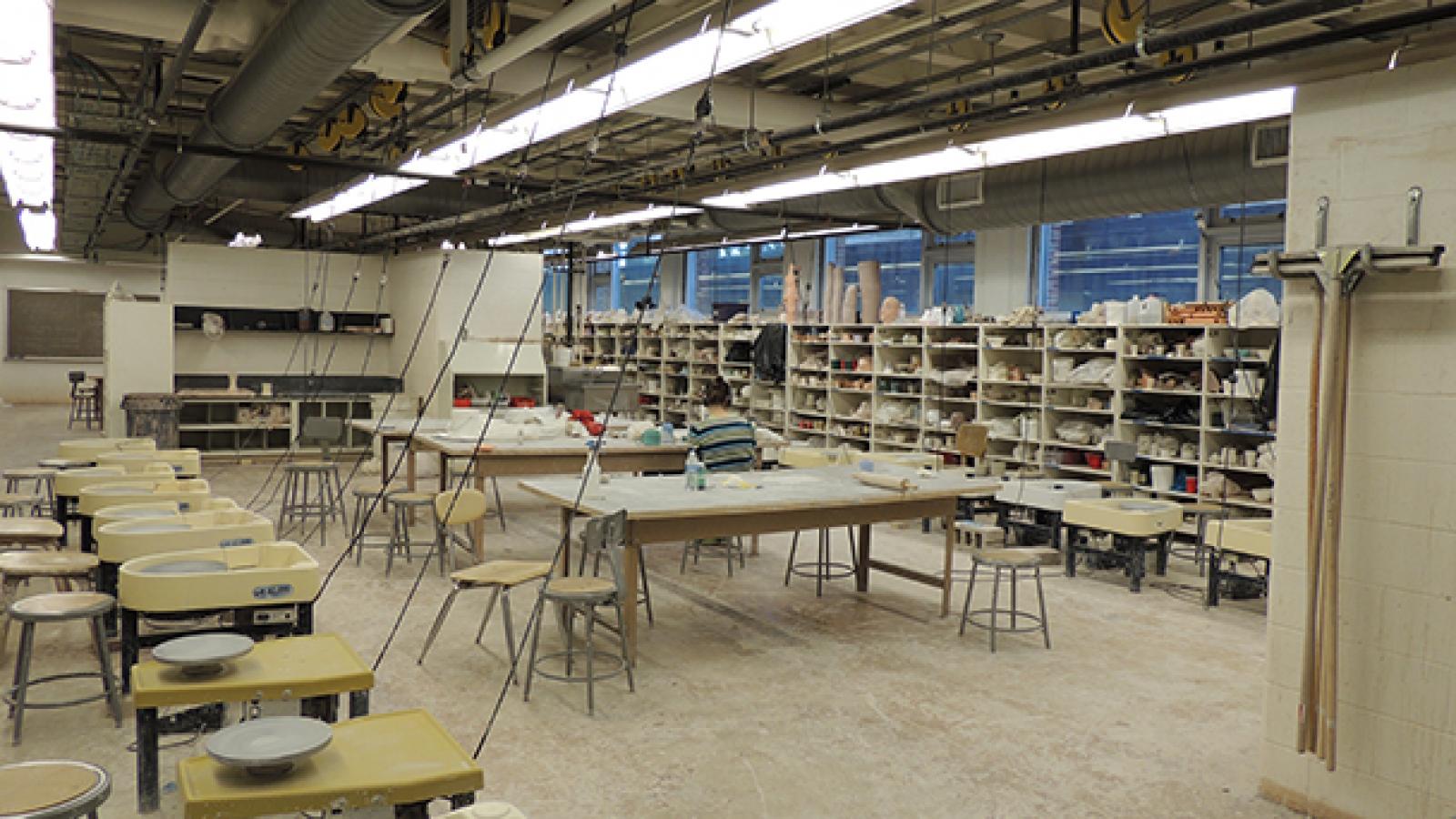 Ceramics studio and classroom